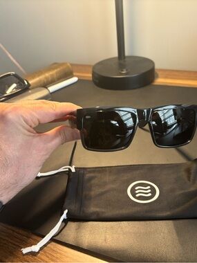 Neven Catacombs Polarized Smoke Square Sunglasses - UV Shades